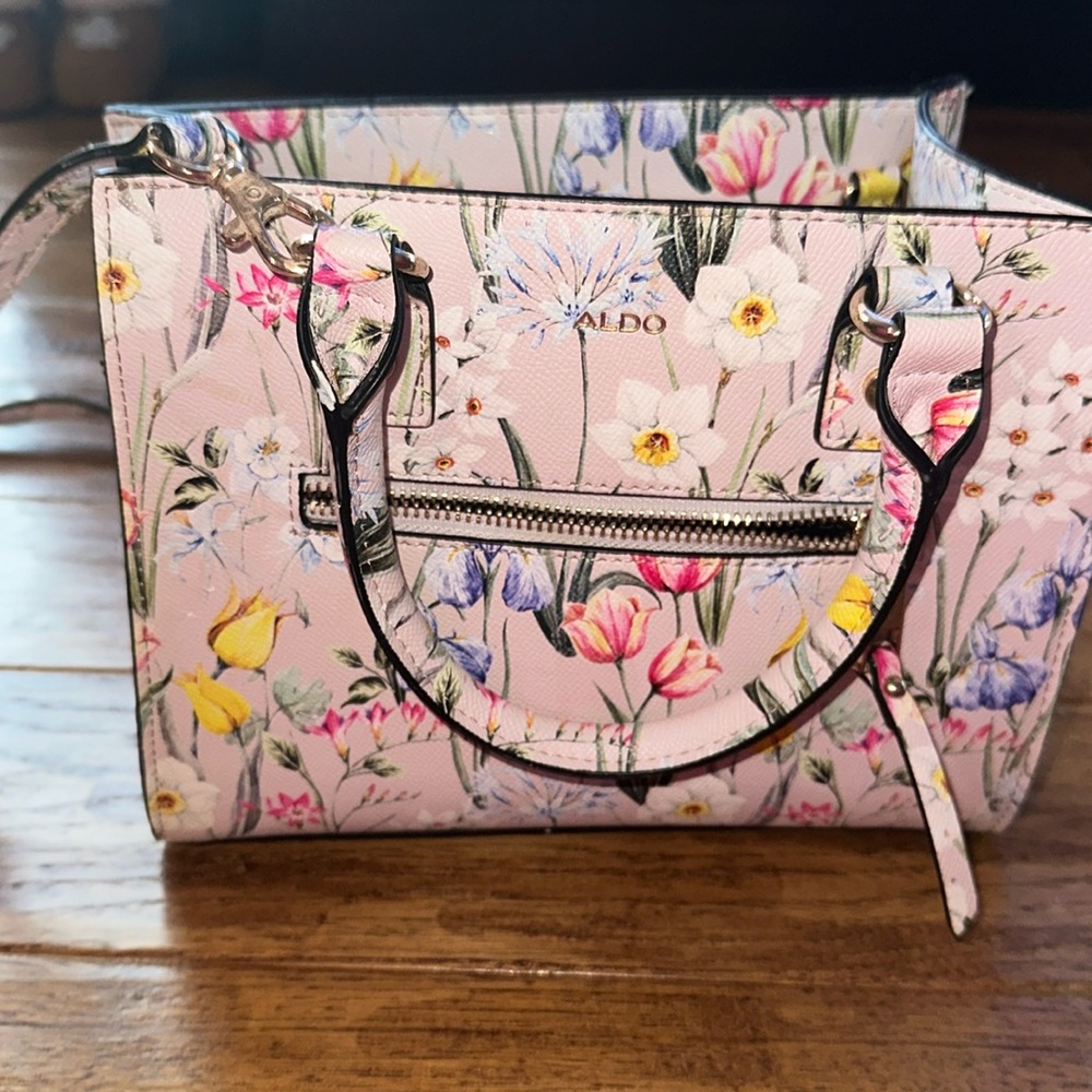 Aldo Pink Floral Purse